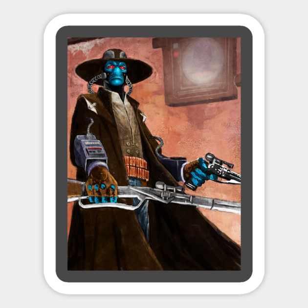 Cad Bane Sticker by Mikekimart